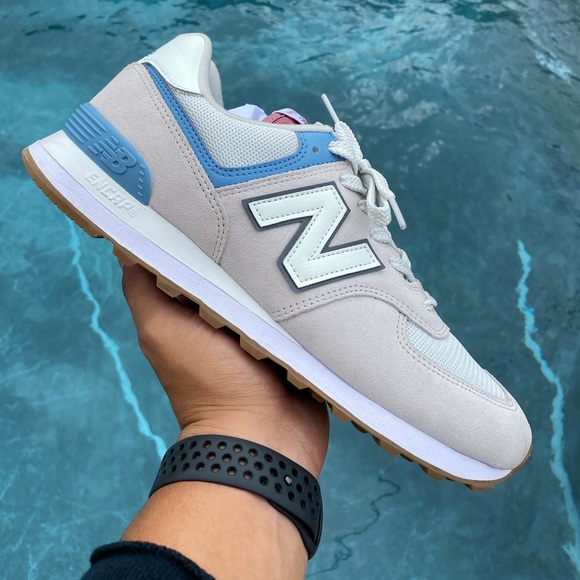 New Balance Other - New Balance 574 v 2 Essentials Grey Pink Suede